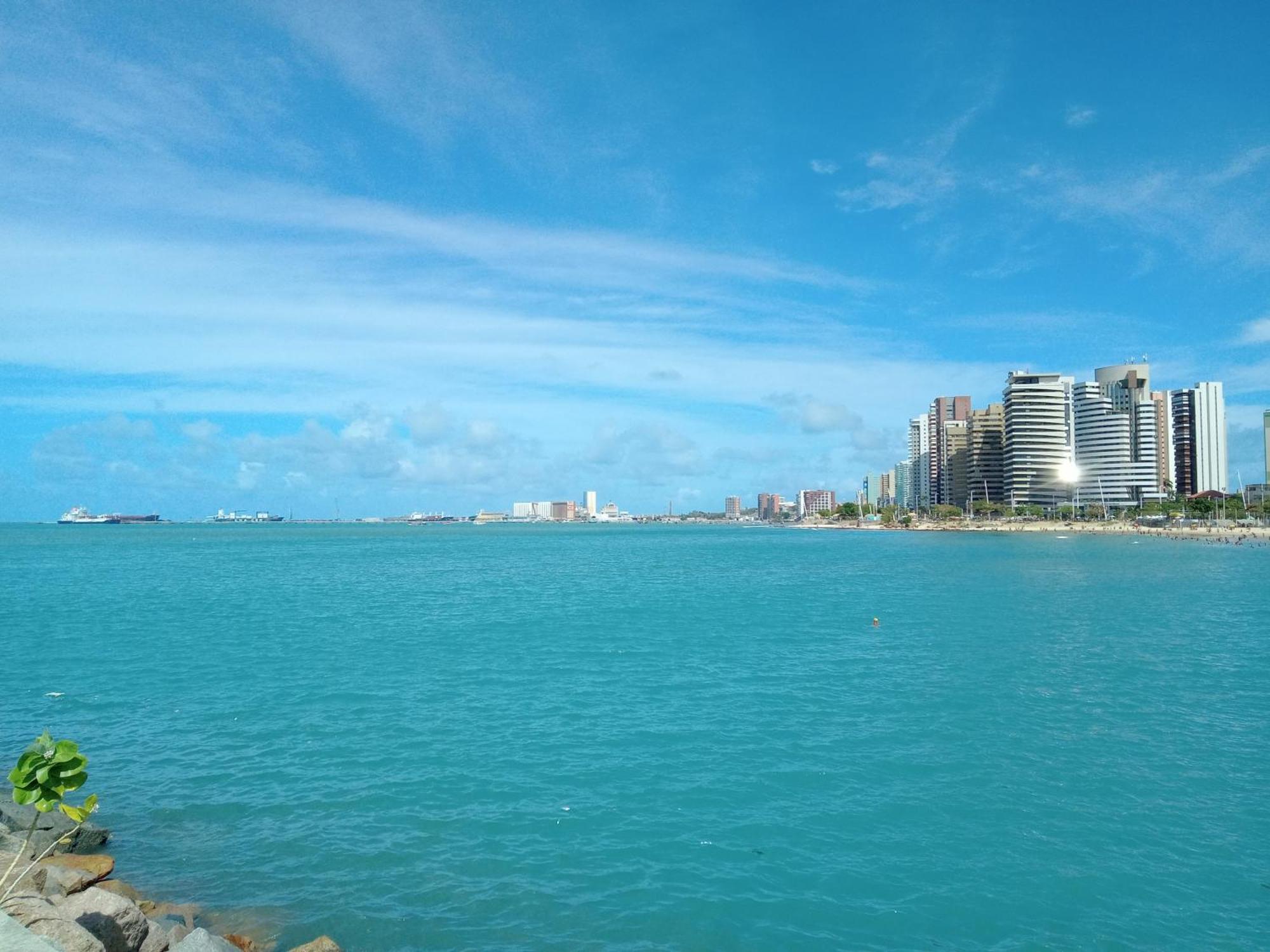 Flat Mar Brasil Tropical - Apartamento De 2 Quartos Com Suite E Vista Do Mar Fortaleza  Esterno foto