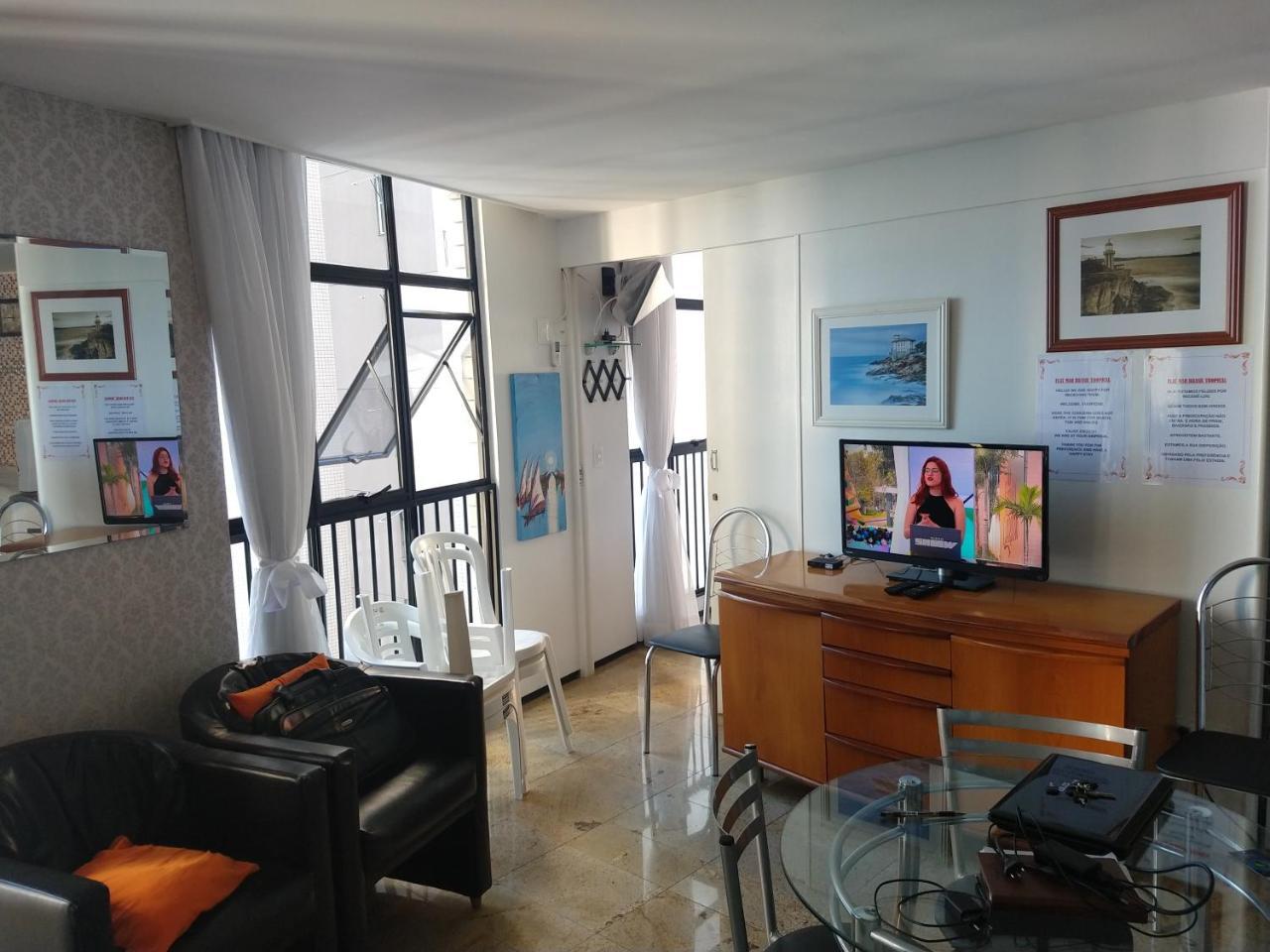 Flat Mar Brasil Tropical - Apartamento De 2 Quartos Com Suite E Vista Do Mar Fortaleza  Esterno foto